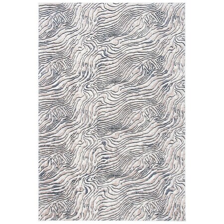 Safavieh 8 x 10 ft. Lagoon Power Loomed Rectangle Area Rug Ivory & Grey LGN187A-8